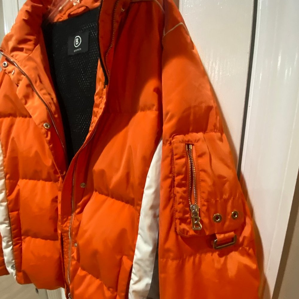 Bogner Bright Orange Down Jacket - image 8